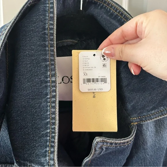 NWT Free People Closed Denim Trench Jacket - Picture 6 of 8